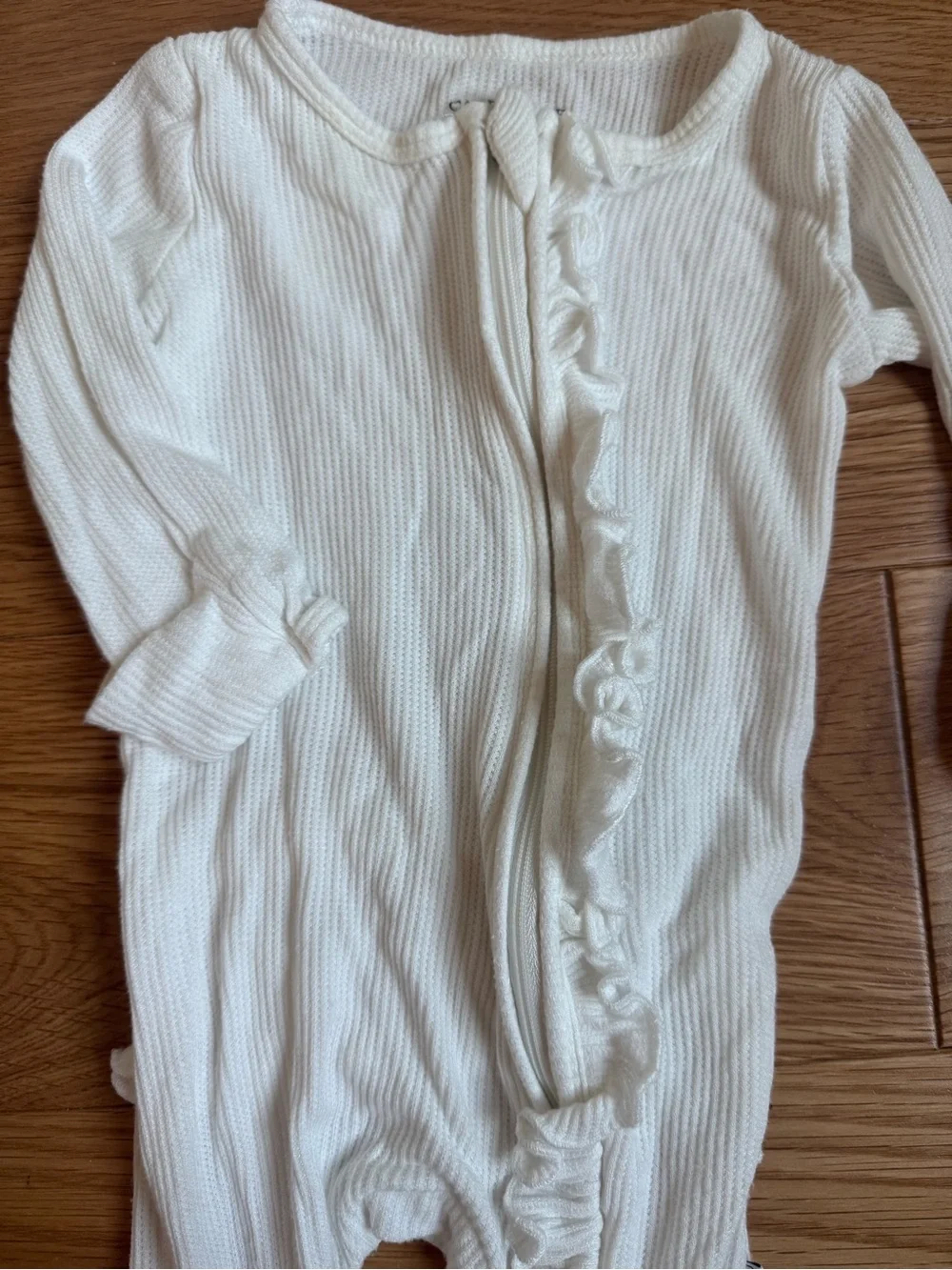 Caden Lane Cream Ruffle Pajama